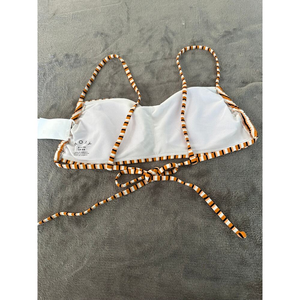 Roxy PT Beach Classics Bandeau Bra, Golden Ochre, Size Small - Picture 4 of 7